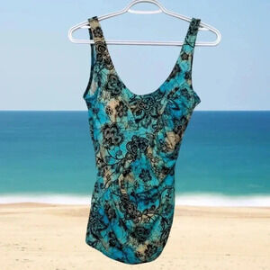 It Figures! Tummy  Thinner One Piece Bathing Suit